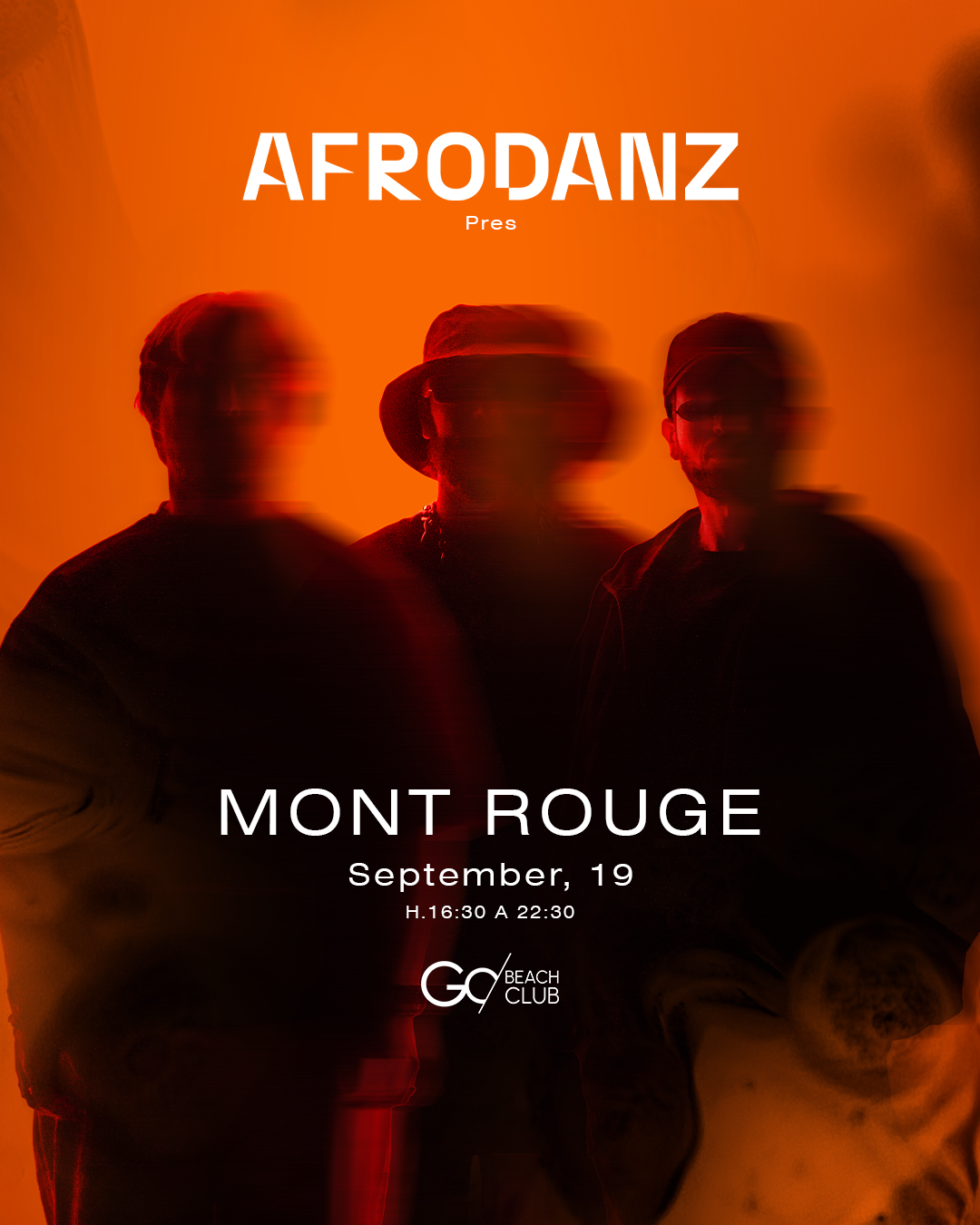 AFRODANZ CON MONT ROUGE | GO BEACH BARCELONA | 19 DE SEPTIEMBRE