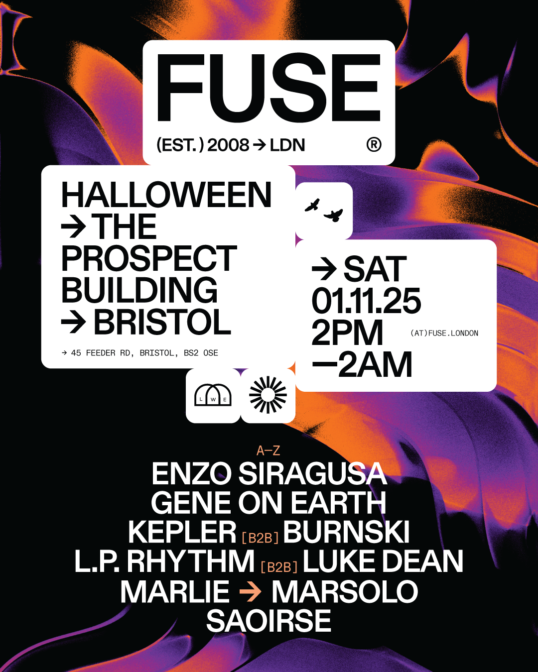 FUSE Halloween | The Prospect Building | Saturday 1st November